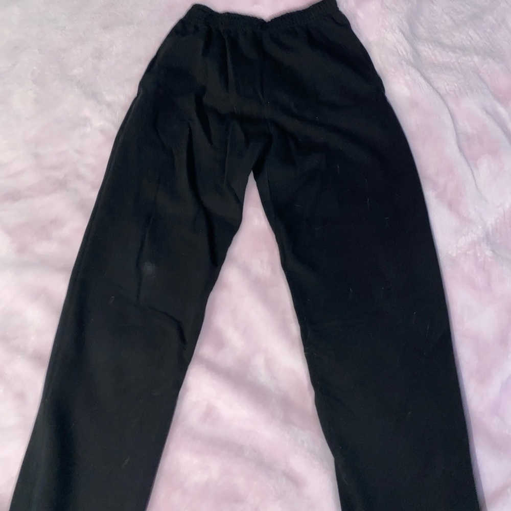 Athletic Works Black Cotton-Blend Pants